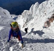 Leah Brown, 36, fell hundreds of feet down Mt. Hood Saturday, Nov. 25, 2023. She had no serious injuries.