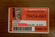 Jason Patrick said he intends to use this government-issued ID from the Federal Bureau of Prisons to comply with one of the new conditions of his supervised release.
