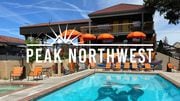 The heated pool and hot tub are the main attractions at the Campfire Hotel, one of several boutique motels in Bend.