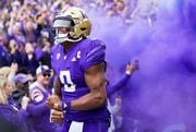 Are Michael Penix Jr. and the Washington Huskies ranked No. 1 in our final power rankings of the 2023 college football season? (AP Photo/Lindsey Wasson)