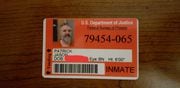 Oregon refuge occupier Jason Patrick still uses his Federal Bureau of Prisons ID, pictured here.